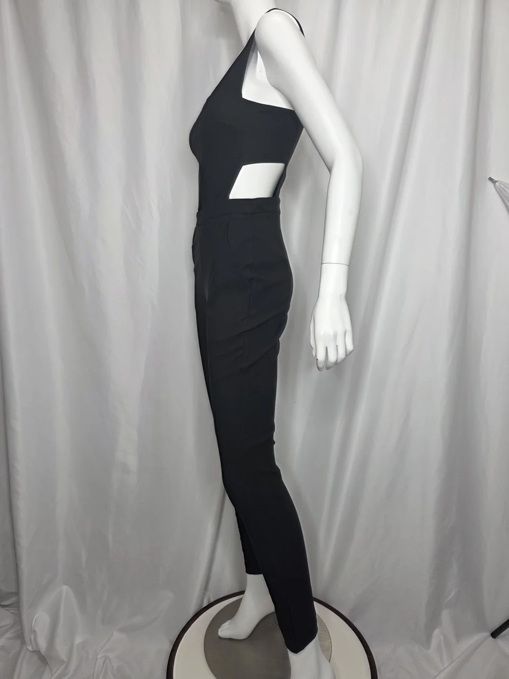 NASTY GAL Black Sleeveless Jumpsuit - Picture 3 of 11